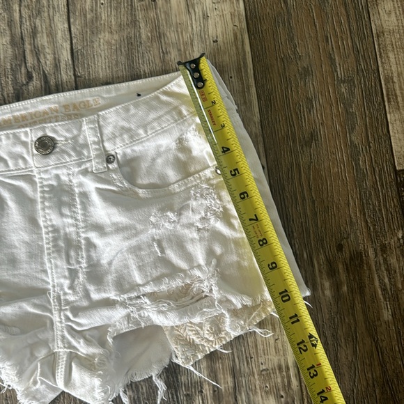 AMERICAN EAGLE OUTFITTERS HI-RISE STRECH JEAN SHORTS, 6 - Picture 8 of 12